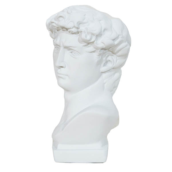 Кашпо Давид VipSet 16см белый металлик