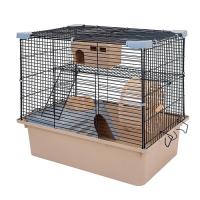 Клетка д/грыз ЭКО 2-х эт РИККИ 42*30*40см разборная бежевая/43102/Дарэлл