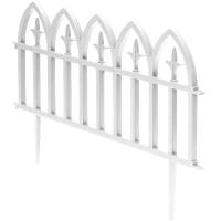 Забор декор. Кованый цветок 3м*30см 5-ти секцион. белый/PROTEX