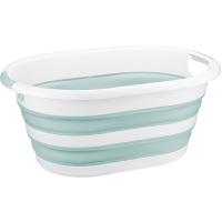 Таз ФЛЕКС 17,5л овал складной морская волна М2503 /5шт/М-пласт  Таз ФЛЕКС 17,5л овал складной морская волна М2503 /5шт/М-пласт