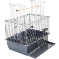 Клетка д/птиц ГОВОРУН-1 60*40**41см разборная серая/4705сер-хром/Дарэлл
