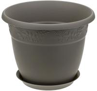 Кашпо РЯБИНА 5л французский серый М3056