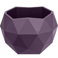 Кашпо Топаз 2,5л сливовый с вставкой КШ-9129/9шт/ПП 