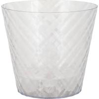 Кашпо Манхэттен Кристалл D160 1,6л  прозрачная вода с вставкой IG6711 /20шт/ПР