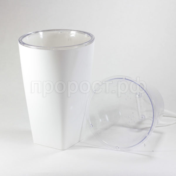 Кашпо Грейс 1,3л белый