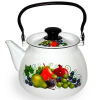 Чайник 3,5л с метал. ручкой сферич. белый Восточные дары 42104-132/6-У4 /4шт/Керчь