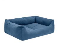 Лежанка прямоуг. пухлая №3 Манеж-бархат синий 65*49*16см/94433син/Дарэлл