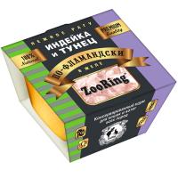 Кошки ZooRing рагу желе индейка/тунец по-фламандски д/кошек и котят ж/б 75гр/12шт/521695