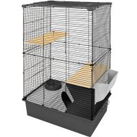 Клетка д/грыз CRAFT Шиншилла-2 58х40х65,5см разборная без наполнения сер-черн/43062сер-черн/Дарэленд