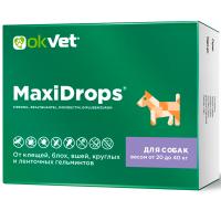 Капли МаксиДропс от внеш.и внутр.д/собак от 20-40кг/60шт/AB1915 Капли МаксиДропс от внеш.и внутр.д/собак от 20-40кг/60шт/AB1915
