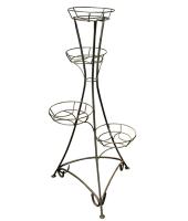 Подставка РЗДИ 4 горш.кр. антик графит 104