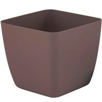 Кашпо Vienna 1,5л квадрат. горький шоколад IG6803 /10шт/ПР
