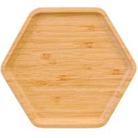 Блюдо овальное бамбук 19,5*17,5*2см КТ-БК-04 /48шт/Катунь