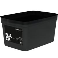 Ящик д/хранения 2,3л Keeplex Trendy с крышкой черный KL3501 /11шт/ПР