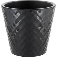 Кашпо Манхэттен D230 5л оникс с вставкой IG6704 /15шт/ПР