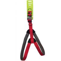 Шлейка нейлон 20мм Премиум светоотражающая с подкладкой красна обхв.груди 28-34см/01220051-02/Каскад