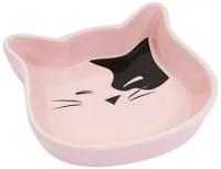 Миска керамика Мордочка кошки 12,5*3см 200мл
