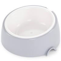 Миска-лего пластик ALTA 0,3л с наклоном серый/14шт/М8904