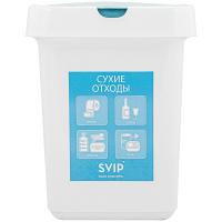 Контейнер д/мусора 25л Сухие отходы белый SV4544СХ/4шт/ПР