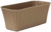 Балконный ящик 40см Ротанг бежевый М3225