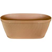 Кашпо Соната 6,6л овал кофе с прик. под. А035 /20шт/Арз