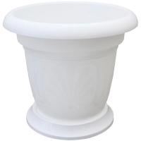 Кашпо Тюльпан №4 12л белый 07044