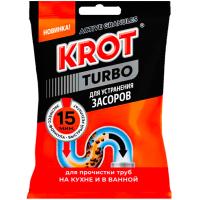 Ср-во д/засоров КРОТ Турбо 90г гранулы ПАКЕТ/12шт/