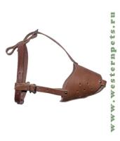 Намордник кожа глухой Овчарка 37-12см/310/Вестерн