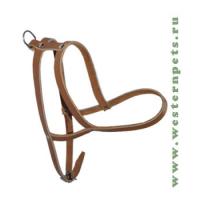 Шлейка кожа Средняя 50-58см/401/Вестерн