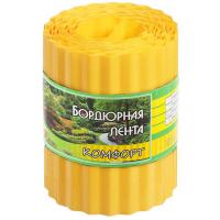Бордюрная лента Комфорт 20см*9м желтая