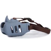 Намордник Носорог S длина носа 6,5см обхват носа 23-27см НН-22 серо-голубой