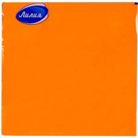 Салфетки бумажные 2 слоя Лилия 33*33см оранжевый 20л Салфетки бумажные 2 слоя Лилия 33*33см оранжевый 20л