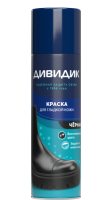 Обувная ДИВИДИК Краска Аэрозоль ЧЕРНАЯ д/глад.кожи 250мл 6шт 29-089