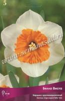Нарцисс Крупнокорончатый Белла Виста (белый с ярко-оранжевой коронкой, 5шт, 12/14) 756099