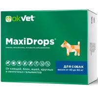 Капли МаксиДропс от внеш.и внутр.д/собак от 40-60кг/60шт/AB1916 Капли МаксиДропс от внеш.и внутр.д/собак от 40-60кг/60шт/AB1916