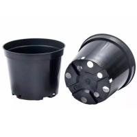 Горшок для рассады 3л черный литье 18*15см Д18Ц