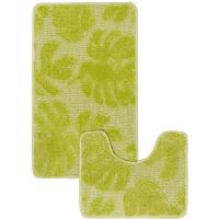 Комплект ковриков д/ванной и WC Монстера 50*80/40*50см зеленый МС2-014 /25шт/ My Crystal Комплект ковриков д/ванной и WC Монстера 50*80/40*50см зеленый МС2-014 /25шт/ My Crystal