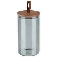 Банка д/сыпуч. прод. 1.3л Albero di Marmo стекл. крышка из мрамор. дерева 108285 /12шт/Leonord