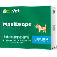 Капли МаксиДропс от внеш.и внутр.д/собак от 2-5кг/60шт/AB1912 Капли МаксиДропс от внеш.и внутр.д/собак от 2-5кг/60шт/AB1912