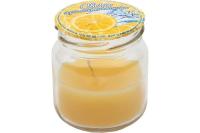 Свеча ароматическая 60*60мм в банке лимонный фреш 105748 /20шт/Волшебная страна