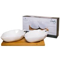 Набор салатников (2шт) Листок на поставке 188-48004 