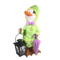 Утенок в дождевике с фонарем L19W19H40 713885/D119