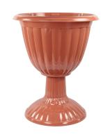 Вазон на высокой ножке 12л Жасмин коричневый М1556