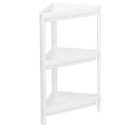 Полка треугольная 3 секции белый М2706 /4шт/М-пласт  Полка треугольная 3 секции белый М2706 /4шт/М-пласт