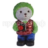 Мишка с книжкой бел