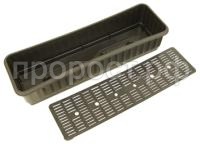 yasik-dlya-cvetov-chernii-s-drenajnoi-reshotkoi