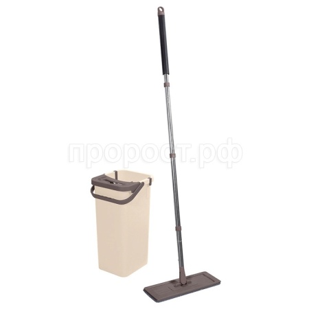 Швабра д/пола MIRACLE насадка микрофибра+ведро с механизмом отжима 004836 /6шт/Leonord