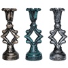 ДЕКОР Подсвечник Ампир антик зеленый РЗДИ/1шт