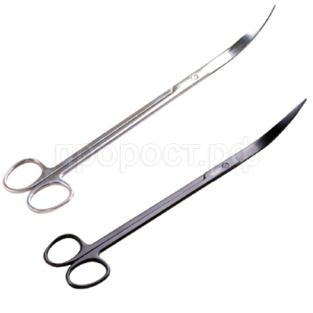 Ножницы из нерж.стали с закругленными ножами д/растений черные/I-547-1/АЛ Ножницы из нерж.стали с закругленными ножами д/растений черные/I-547-1/АЛ