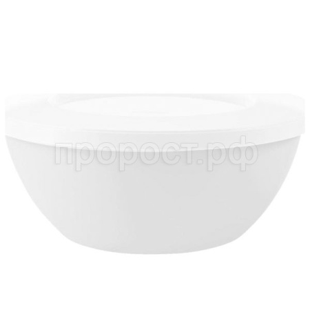 Миска 2л HELSINKI с крышкой пепельный жемчуг PT1074 /24шт/ПТ